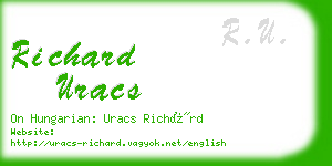 richard uracs business card